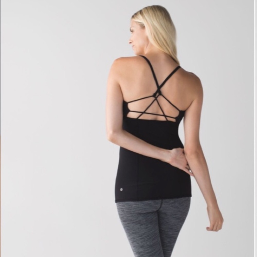 Lululemon | Dancing Warrior Tank Top Size 6 Black